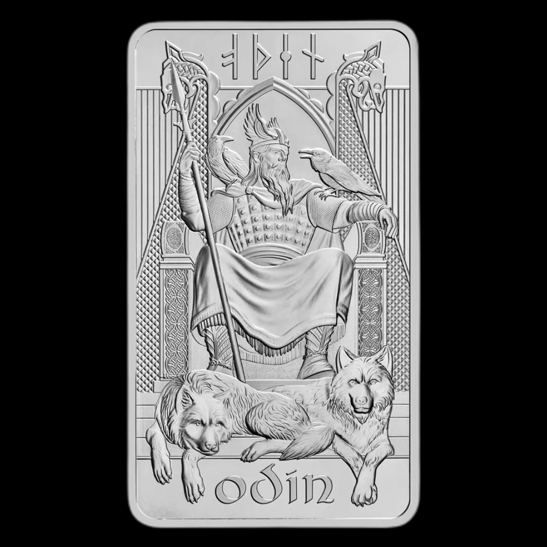 Norse Gods: Odyn 10 uncji srebra - Front