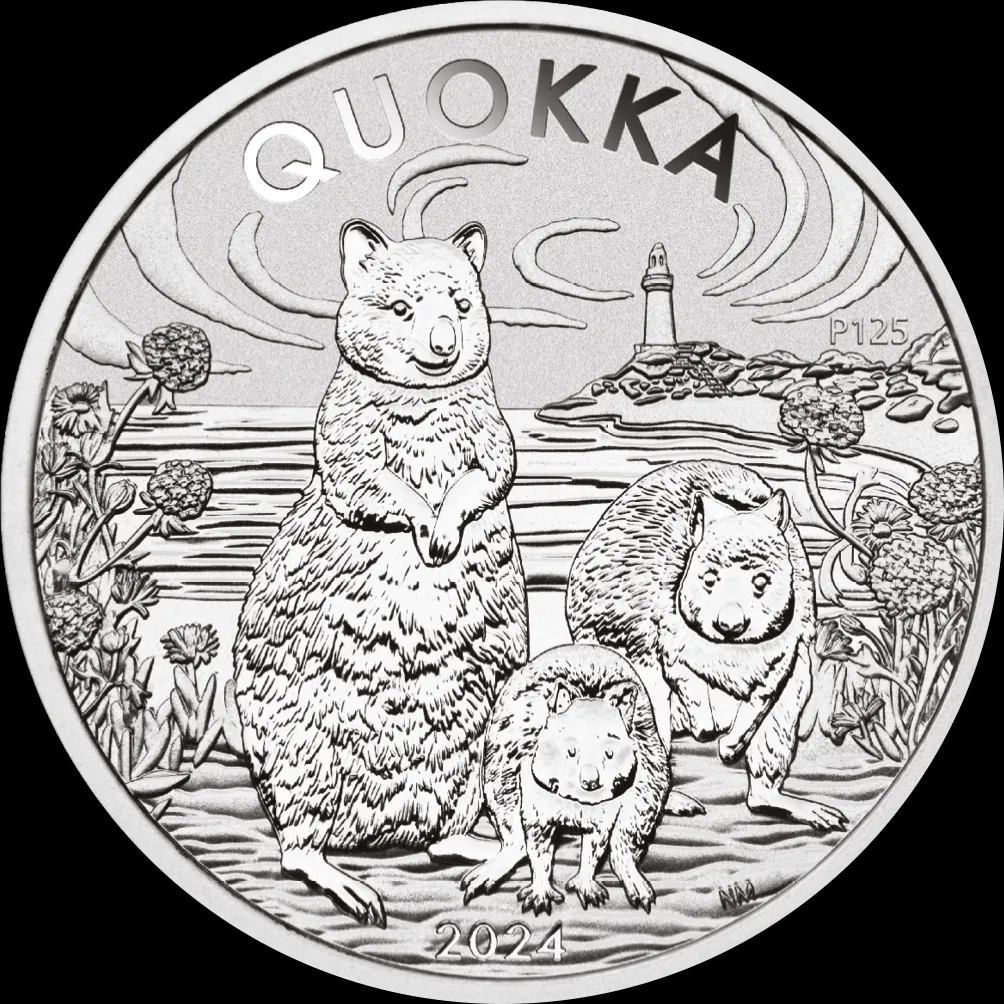 Quokka 1 uncja Srebra 2024 - Front
