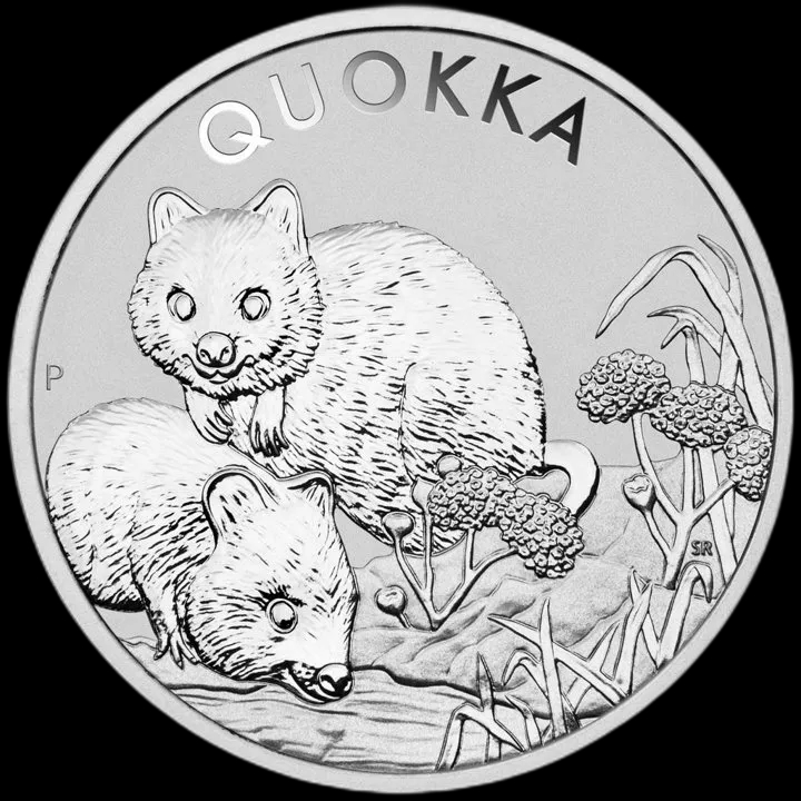 Quokka 1 uncja Srebra 2022 - Front