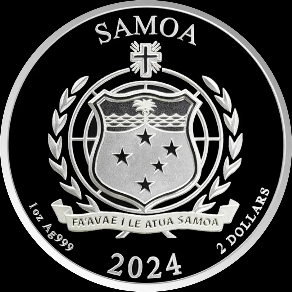 Samoa Golden Eagle 1 uncja Srebra 2024 - Back