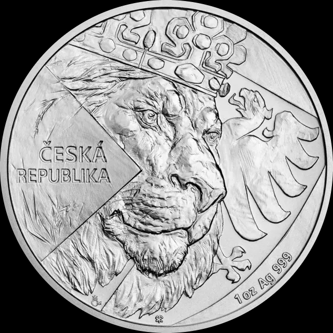 Czech Lion 1 uncja Srebra 2024 - Front