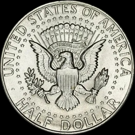Srebrna Moneta John F. Kennedy 1964 - Back