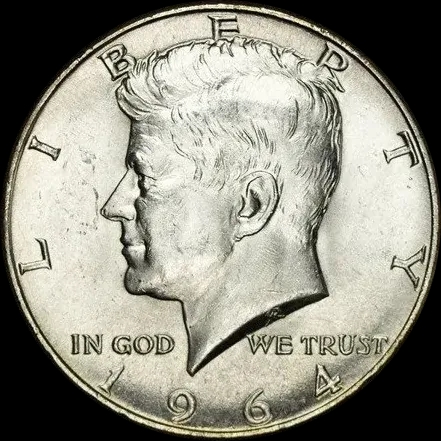 Srebrna Moneta John F. Kennedy 1964 - Front