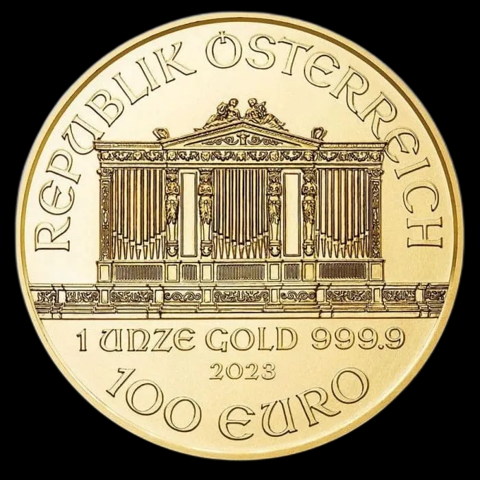 Wiedeński Filharmonik 1 uncja złota 2023 - Back