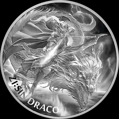 ZI:SIN Draco 1 uncja srebra 2024 - Front