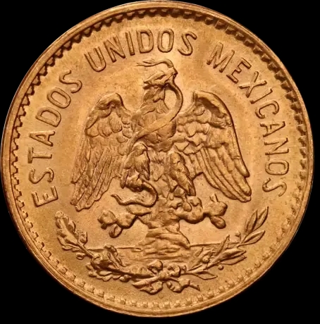 Złota Moneta 5 Pesos Hidalgo - Front