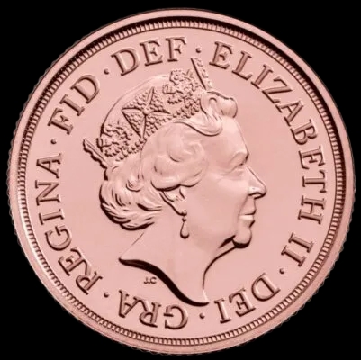 Złoty Suweren Elżbieta II 2022 - Front