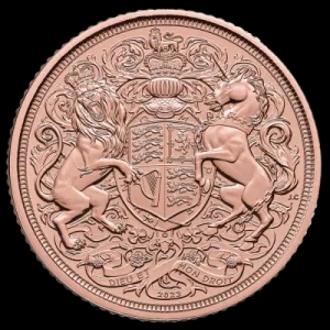 Złoty Suweren Król Karol III  2022 - Back