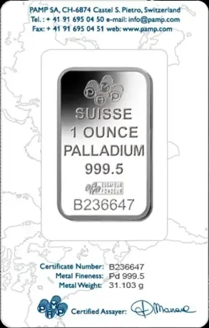 Sztabka 1 uncja palladu PAMP - image 2