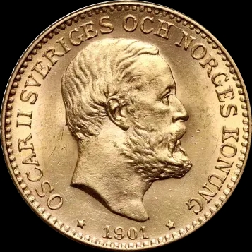 10 Koron Szwedzkich Oskar II - image 1
