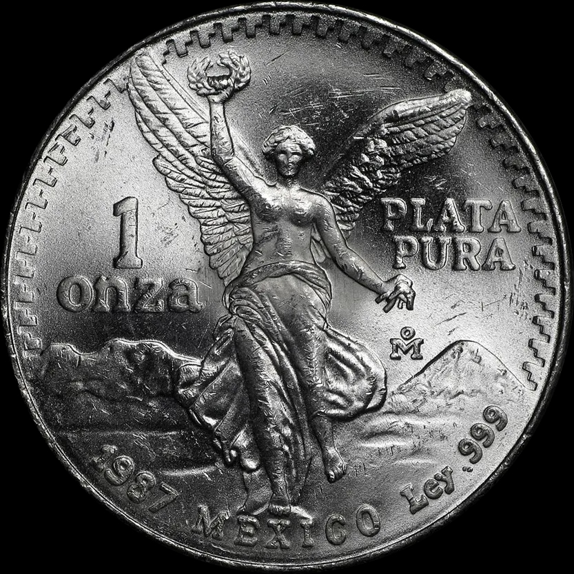Mexican Libertad 1 uncja srebra 1987 - image 1