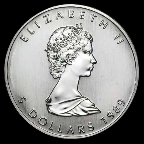 Kanadyjski Liść Klonowy 1 uncja srebra 1989 - image 2