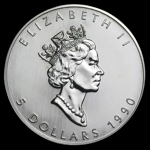 Kanadyjski Liść Klonowy 1 uncja srebra 1990 - image 2