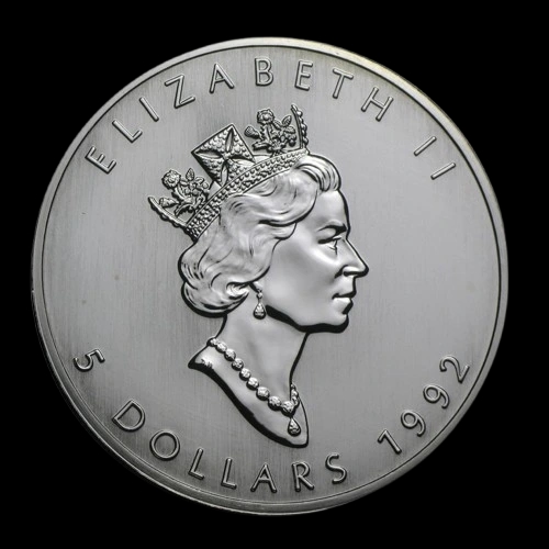 Kanadyjski Liść Klonowy 1 uncja srebra 1992 - image 2