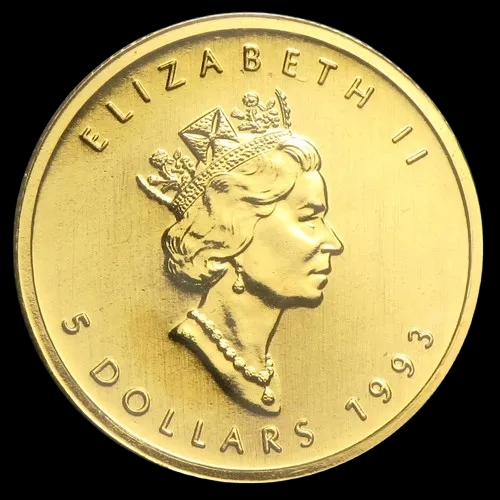 Kanadyjski Liść Klonowy 1/10 uncji złota 1993 - image 2