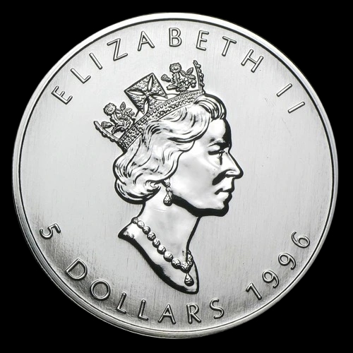 Kanadyjski Liść Klonowy 1 uncja srebra 1996 - image 2