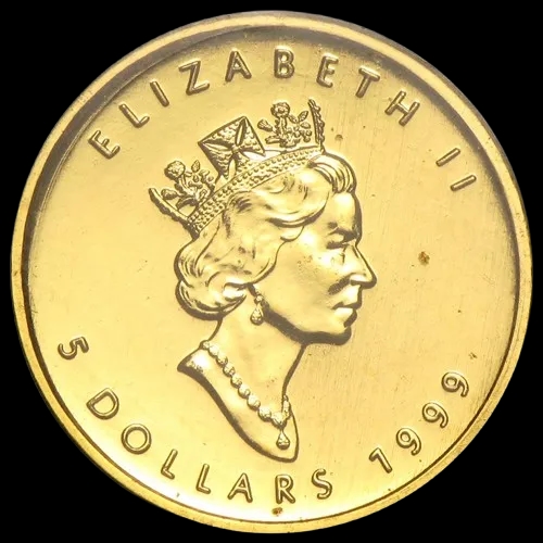 Kanadyjski Liść Klonowy 1/10 uncji złota 1999 - image 2