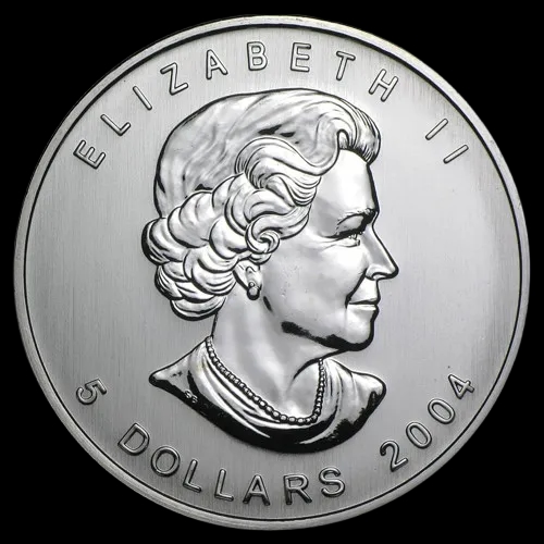 Kanadyjski Liść Klonowy 1 uncja srebra 2004 - image 2