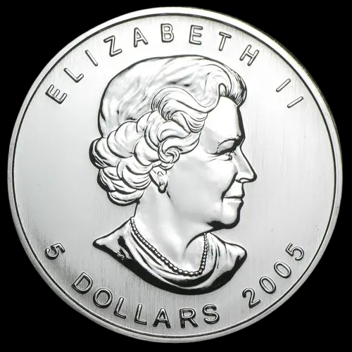 Kanadyjski Liść Klonowy 1 uncja srebra 2005 - image 2
