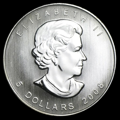 Kanadyjski Liść Klonowy 1 uncja srebra 2008 - image 2