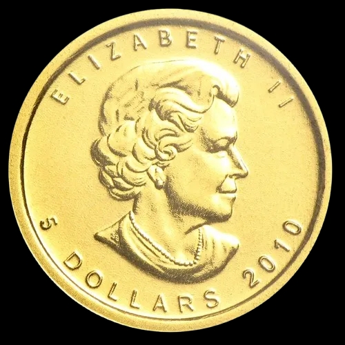 Kanadyjski Liść Klonowy 1/10 uncji złota 2010 - image 2