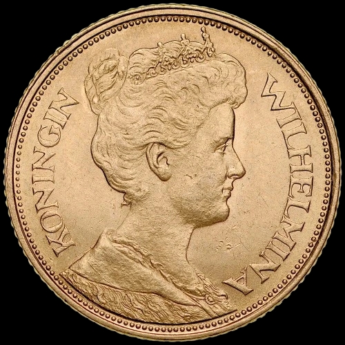 5 Holenderskich Guldenów Wilhelmina 3,02g złota - image 1