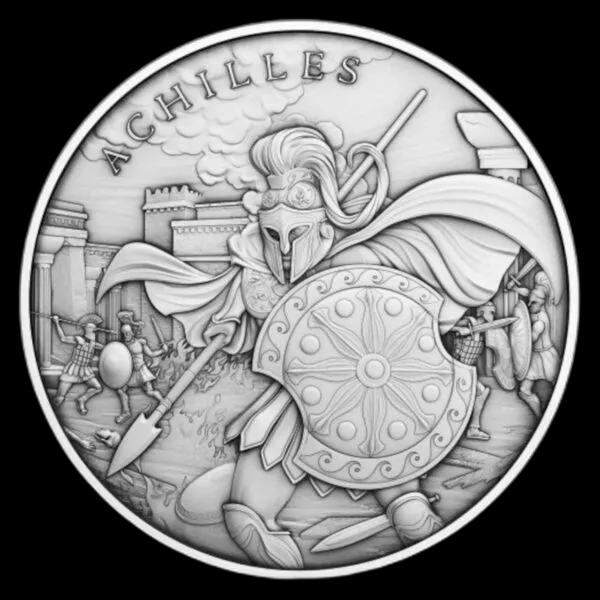 Legendary Warriors Achilles 1 uncja srebra - image 1