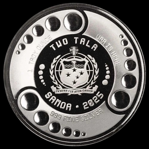 Samoa: Alien 1 uncja Srebra 2025 Rhodium - image 2