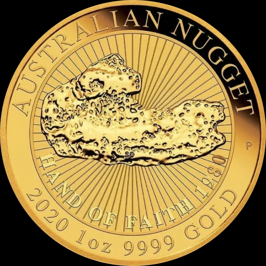 Australian Nugget Hand of Faith 1 uncja złota 2020 - image 1