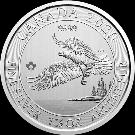Canada Bald Eagle 1,5 uncji Srebra 2020 - image 1