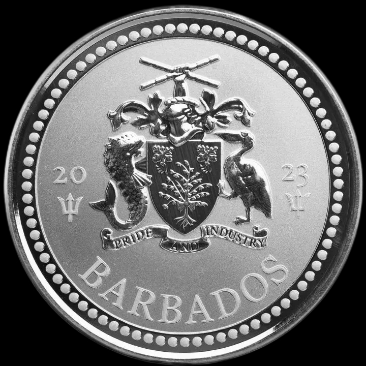 Barbados Trident 1 uncja Srebra 2023 - image 2