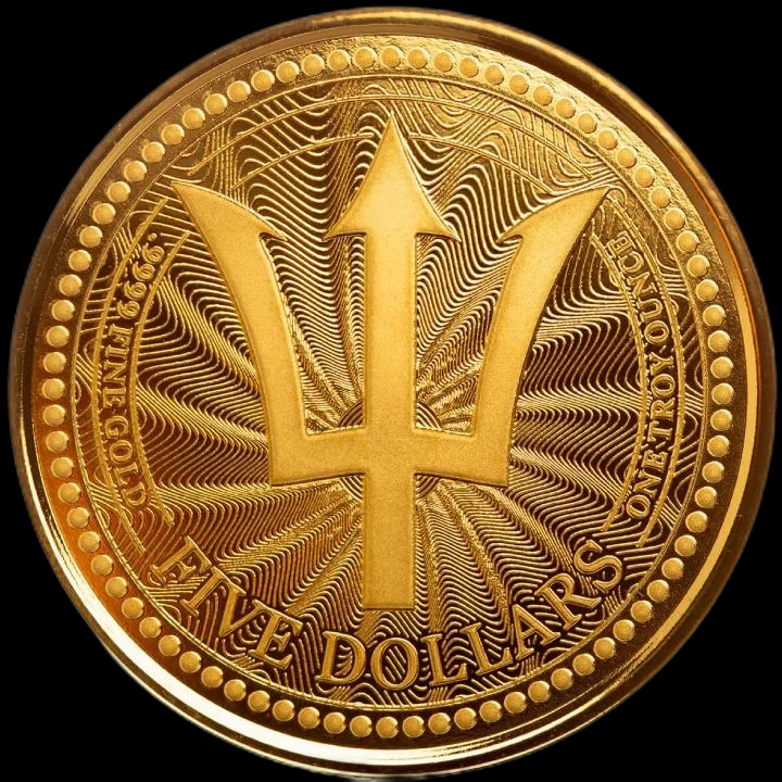 Barbados Trident 1 uncja Złota 2023 - image 1