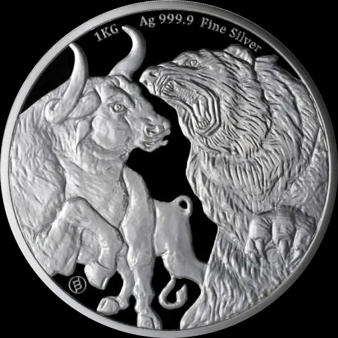 Czad Bull and Bear 1000g Srebra 2023 - image 1