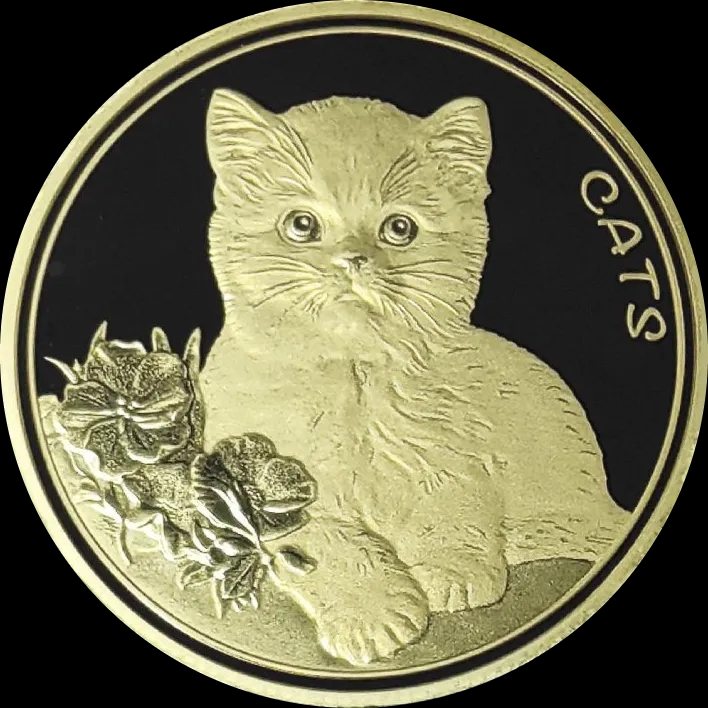 Fiji Cats 1/10 uncji Złota 2023 Prooflike - image 1