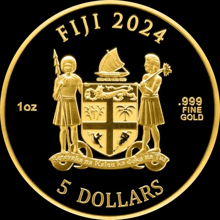 Fiji Cats 1 uncja Złota 2024 Prooflike - image 2