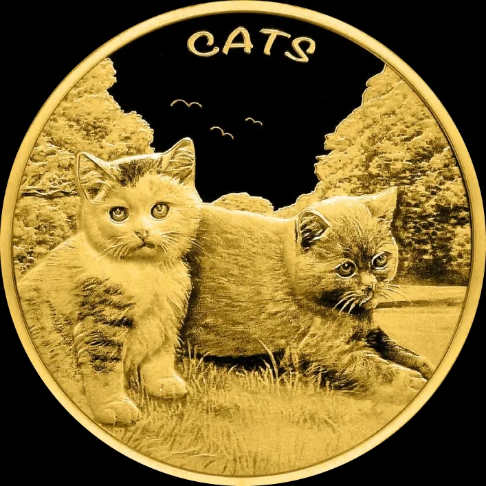 Fiji Cats 1 uncja Złota 2024 Prooflike - image 1