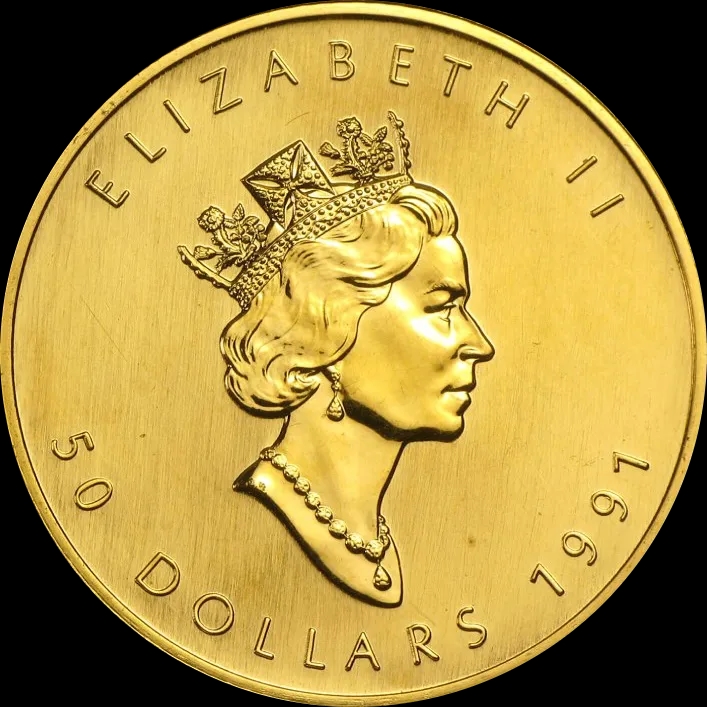 Kanadyjski Liść Klonowy 1 uncja Złota 1991 - image 2