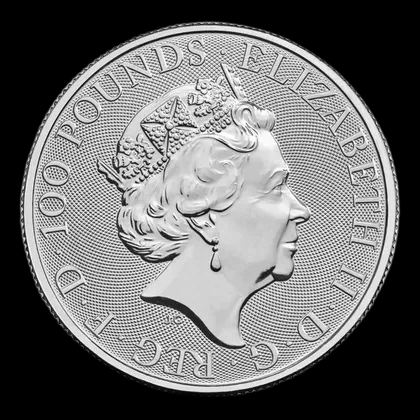 The Royal Tudor Beasts: Lion of England 1 uncja platyny 2022 - image 2
