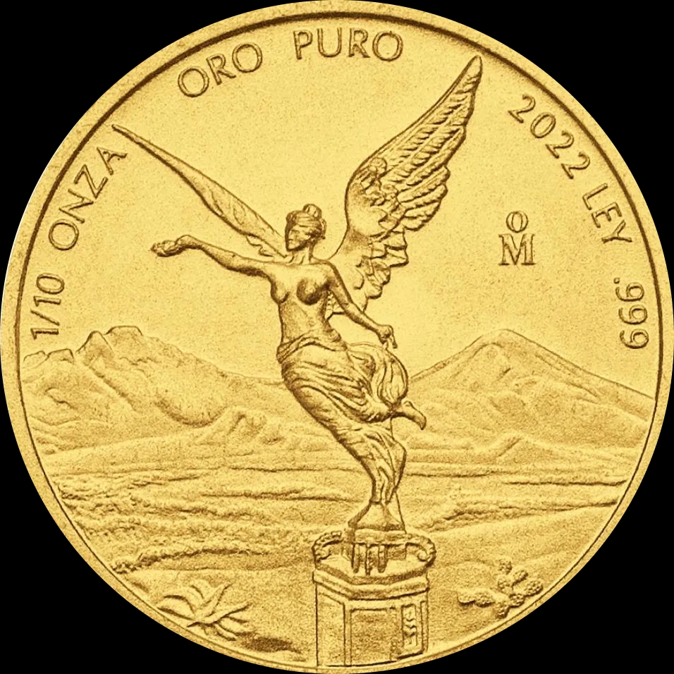 Mexican Libertad 1/10 uncji złota 2022 - image 1