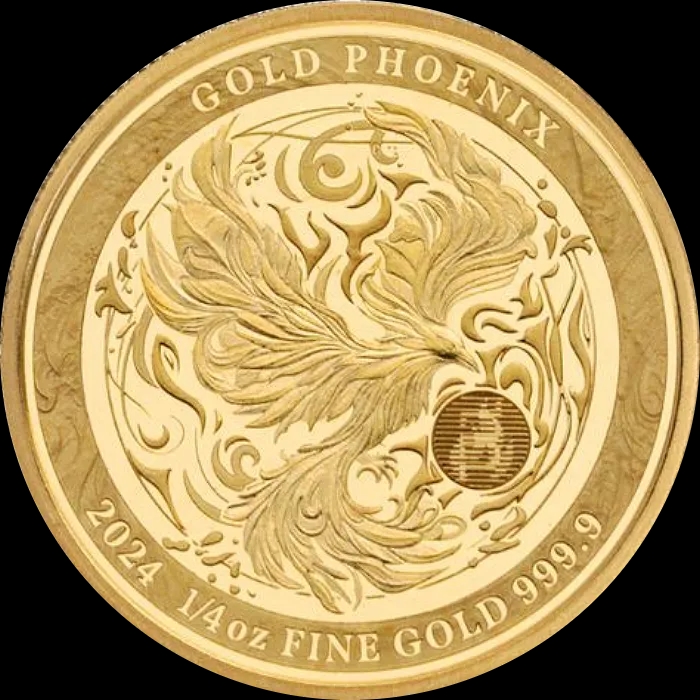 Phoenix 1/4 uncji Złota 2024 Prooflike - image 1
