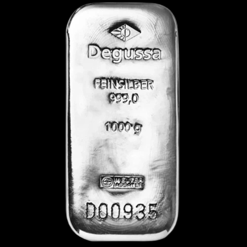Sztabka 1000g srebra Degussa - image 1