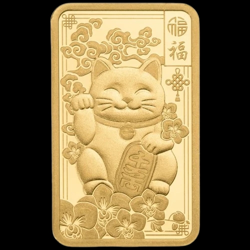 Sztabka Lucky Cat 2,5g złota PAMP - image 1