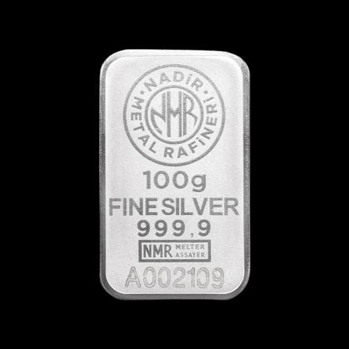 Sztabka 100g srebra Nadir Metal Rafineri - image 1