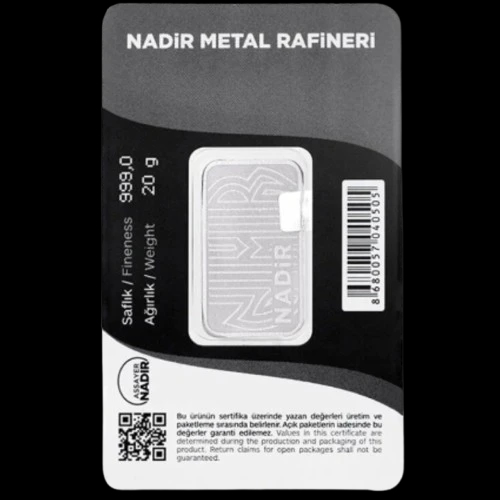 Sztabka 20g srebra Nadir Metal Rafineri - image 2