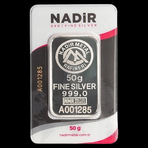 Sztabka 50g srebra Nadir Metal Rafineri - image 1