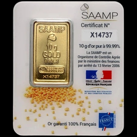 Sztabka 10g złota SAAMP - image 1