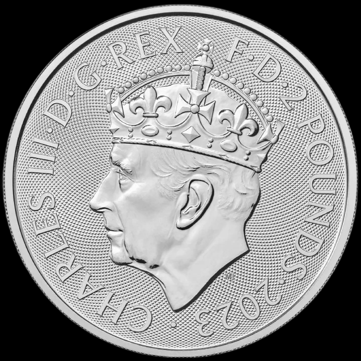 Britannia Koronacja Króla Karola 1 uncja srebra 2023 - image 2