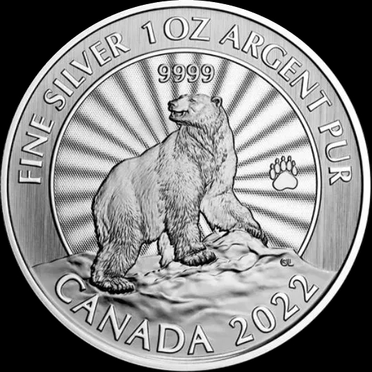 Canada The Majestic Polar Bear 1 uncja Srebra 2022 - image 1