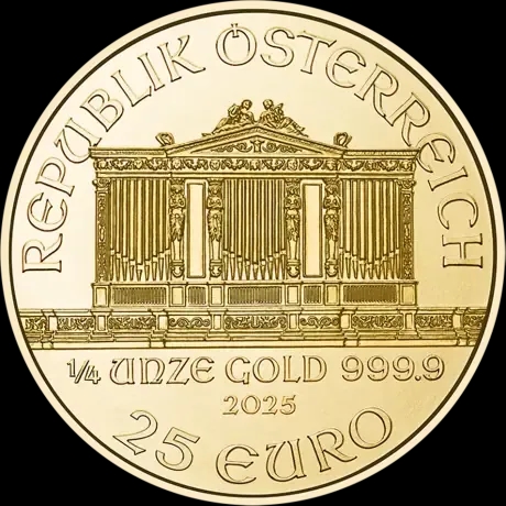 Wiedeński Filharmonik 1/4 uncji złota 2025 - image 2