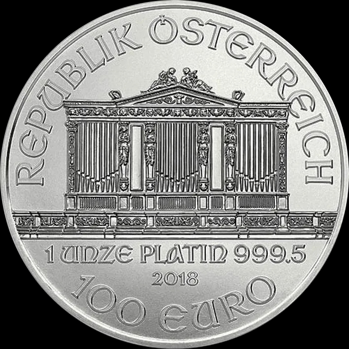 Wiedeński Filharmonik 1 uncja platyny 2018 - image 2